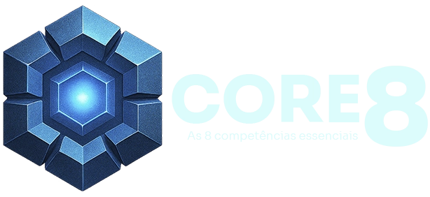 Logomarca CORE 8 as oito competências um núcleo e alta performance sem limites